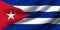Waving flag of the Cuba. Waving Cuba flag