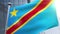 Waving flag of Democratic Republic of Congo Animation