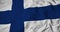 Waving flag of Finland in 3D rendering