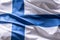 Waving flag of Finland. National symbol of country and state