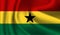 Waving flag of the Ghana. Waving Ghana flag