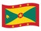 Waving Flag of Grenada