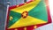 Waving flag of Grenada Animation