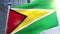 Waving flag of Guyana Animation