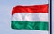 Waving flag of Hungary