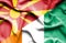 Waving flag of Ivory Coast and Macedonia