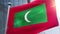 Waving flag of Maldives Animation