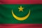 Waving flag of Mauritania. Vector illustration