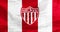 A waving flag of the Necaxa a Mexican professional football club
