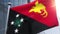 Waving flag of Papua New Guinea Animation