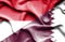 Waving flag of Qatar and Indonesia