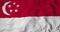 Waving flag of Singapore in 3D rendering
