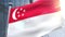 Waving flag of Singapore Animation