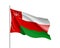 Waving flag of Sultanate of Oman.