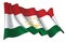 Waving Flag of Tajikistan