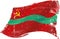 Waving flag of Transnistria