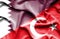 Waving flag of Turkey and Qatar