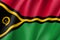 Waving flag of Vanuatu
