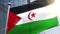 Waving flag of Western Sahara Animation