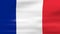Waving France Flag, ready for seamless loop
