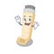 Waving friendly asthma inhaler cartoon character design