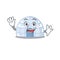 Waving friendly igloo cartoon character in design