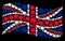 Waving Great Britain Flag Collage of Quote Items