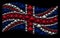 Waving Great Britain Flag Collage of Spectre Octopus Items