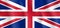 Waving Great Britain, United Kingdom flag. Realistic Vector illustration. 3D silk waving effect