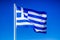 Waving greek flag