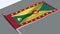 Waving Grenada Flag.