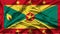 Waving Grenada Flag.