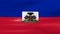 Waving Haiti Flag, ready for seamless loop