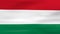 Waving Hungary Flag, ready for seamless loop