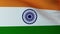 Waving Indian flag. India waved flag close up