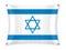 Waving Israel flag