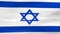 Waving Israel Flag, ready for seamless loop