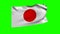 Waving Japan Flag