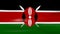 Waving Kenya Flag, ready for seamless loop