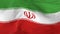 waving looped flag as a background Iran