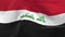 waving looped flag as a background Iraq