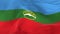 waving looped flag as a background Karachay Cherkessia