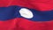waving looped flag as a background Laos