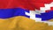 waving looped flag as a background Nagorno Karabakh Republic