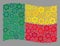 Waving Mechanic Benin Flag - Mosaic with Gear Icons