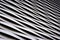 Waving Metal Architecture Pattern Texture Closeup Detail Aluminum Alternating