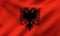 Waving National Flag of Albania