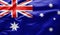 Waving national flag of Australia