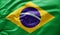 Waving national flag of Brazil