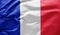 Waving national flag of France